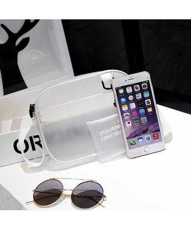 Enkrio Stadium Approved Clear Messenger Bag - Adjustable Crossbody Purse for Women, Men, Students - Buy Online on GoSupps.com
