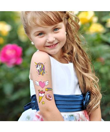 Animal Temporary Tattoos for Kids - 4 Sheets, 118 PCS Metallic Glitter Animal Butterfly Waterproof Fake Tattoo Stickers - Perfect Body Decoration for Girls Birthday Party - Includes Nail Stickers - Buy Online on GoSupps.com