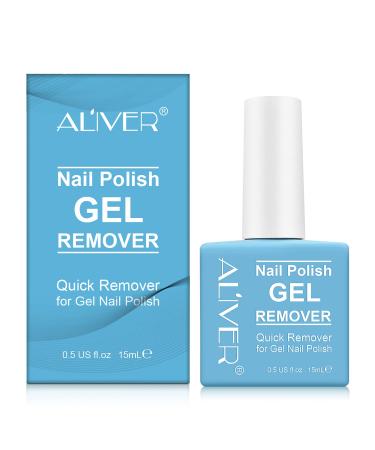 Nail Polish Remover, gel polish remover in 3-5 Minutes Easily Removes Soak-Off Gel Nail Polish, Easily & Quickly Soak Off Gel Polish No Need for Foil, Soaking or Wrapping 15ml 0.51 Fl Oz (Pack of 1)