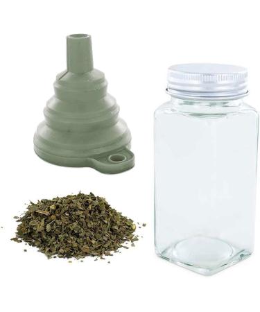 Spice bottle powder + funnel + organic basil 15 g - Buy Online on GoSupps.com