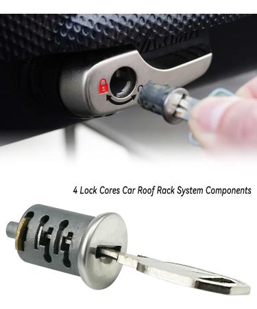 TIKSCIENCE 4 Pack Yakima Car Roof Rack System SKS Lock Cylinders - Includes 4 Cores, 2 Keys, 1 Control Key - Buy Online on GoSupps.com