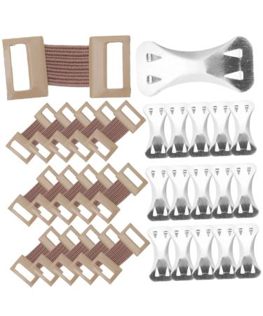 1 Set Elastic Buckle Elastic Clamps Practical Clips Elastic Band Buckles Tape Clips Outdoor Supplies Metal Clips Metal Clasps