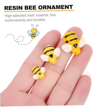30pcs Simulation Bee Hair Barrettes Hair Clip 3d Resin Slices Resin Bee Ornament Ladybug Child Charm - Buy Online on GoSupps.com