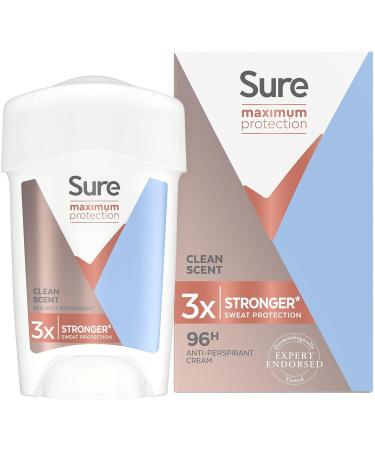 Sure Maximum Protection Clean Scent Deodorant Stick Pack for Couples - Pack of 6 x 45ml sticks (3 x Sure Maximum Protection Men 3 x Sure Maximum Protection Women) - Buy Online on GoSupps.com