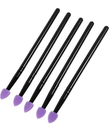 FOMIYES 5pcs Silicone Eyeshadow Brush Makeup Brush Sponge Eyeshadow Brush Eye Cosmetic Brush Simple Suite Purple - Buy Online on GoSupps.com