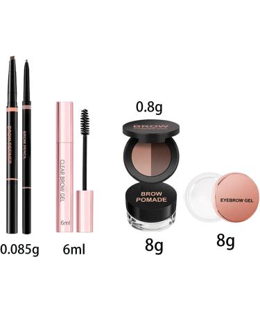  G n rique Eyebrow Set Waterproof Brow Stamp 8g Stencil Kit Precision Lightweight Long Lasting Formula Natural Look Finish Includes Eyeliner for Brow Brush Makeup - Buy Online on GoSupps.com