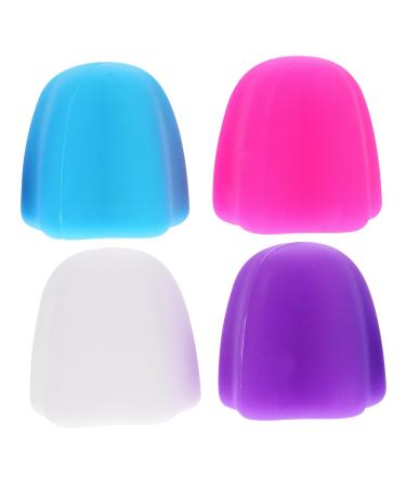 Baluue 4Pcs Toothpaste Cap Toothpaste Dispenser for Kids Toothpaste Tube Roller Squeezer Caps for Toothpaste Tube Squeezer Toothpaste Silica Gel Protector