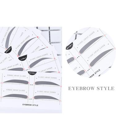 DRESSOOS Eyebrow Template 2 Beauty Makeup Kits Microblading Stencils Eyebrow Card Eyebrow Stickers Card Portable A607 - Buy Online on GoSupps.com