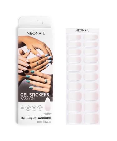Neonail Gel UV Stickers Easy On M12 - Rosa - 15 Pattern - Nail ticker - Nail paint strip - Gel -nail sticker - Nail sticker for feet and hands - fingernails for sticking on - Decoration Nail design