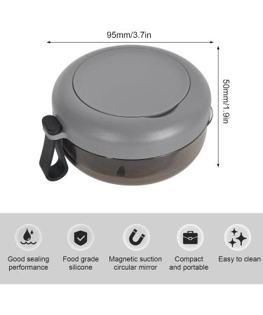 Buy Prosdese Denture Box with Mirror & Filter - Portable Gray Storage for Braces & Dental Care Essentials - Buy Online on GoSupps.com