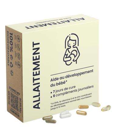 CURE Allaitement - Nutrition Optimale pour Maman et B b - 6 G lules/Jour 1 Semaine - Soutien Lactation et nergie - Fabriqu en Belgique - Laboratoire Suplemint