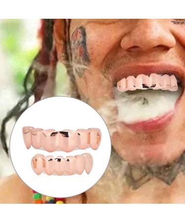 Verdant Touch Hip Hop Teeth Decoration - Brass Set for Halloween Party - Unique Decorative Teeth Accessories - Buy Online on GoSupps.com