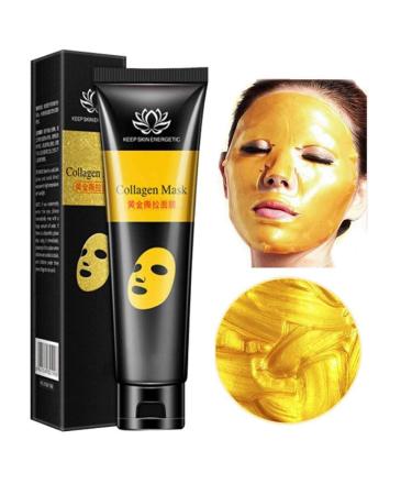 24k Gold Mask Collagen Peel off Face Mask Blackhead Remover Facial Mask Mud Anti Wrinkle Skin Care Face Lifting Firming Moisturize 60g