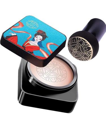 Mushroomhead Air Cushion CC Cream Brightening Skin Tone Moisturizing Dry Face Foundation Makeup Full Coverage Pores (02B NATURAL MEDIUM) - Buy Online on GoSupps.com
