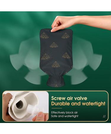 Hot Water Bottle with Lid - Fallow Deer Pattern Rubber Bag for Pain Relief Cramps & Foot Warmer | Hot & Cold Therapy - International Shipping - Buy Online on GoSupps.com