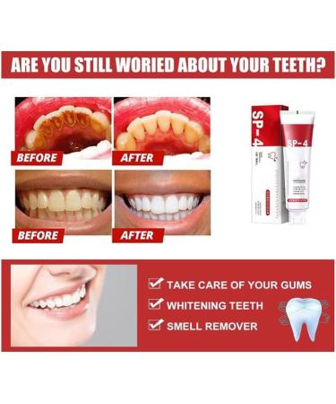 Yayashi Sp-4 Toothpaste Yiliku sp-4 Toothpaste SP-4 Brightening Toothpaste Fresh Breath Toothpaste (Blue*2) - Buy Online on GoSupps.com