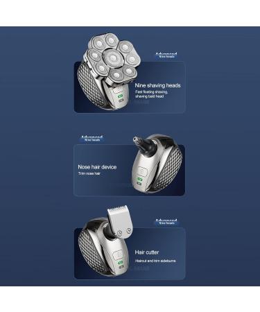 Layhou Men's Hair Trimmer Multifunctional Electric Beard Shaver Washable Cordless Electric Body Hair Trimmer USB Rechargeable - Buy Online on GoSupps.com