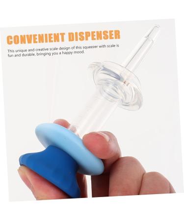 Gleavi Baby Food Container Set | 2-Piece Liquid Pacifier Dispenser for Infants & Premature Babies | Colostrum Feeder for Easy Feeding | Blue Baby Barrel Feeder 14x4.6x2 cm - Buy Online on GoSupps.com