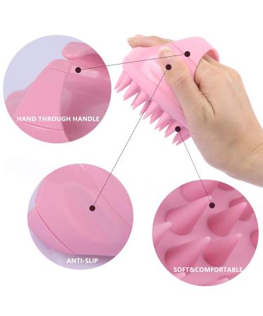 3-Piece Silicone Hair Scalp Massager Set - Shower Scrubber for Dandruff Removal in Multi Colors - Buy Online on GoSupps.com