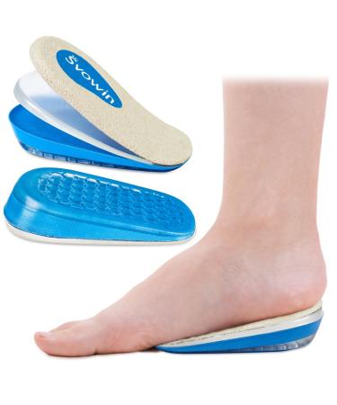 3 Layers Adjustable Orthopedic Heel Wedge Lift for Leg Length Discrepancies Height Increase Insoles for Achilles Tendonitis Heel Pain Heel Cushion Cups for Heel Spur Men and Women (Small Beige) Small Beige
