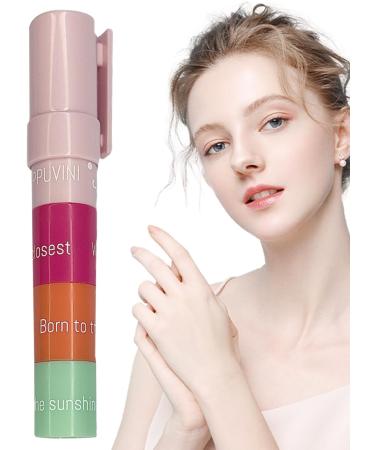 Moisturizing Lip Balm 4 Shade Lipstick Natural Glossy Finish Volumizing Skin Care Accessories Smudge Resistant - Buy Online on GoSupps.com