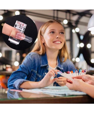 JAWSEU Nail Tips Clip Set - 5 Transparent Plastic Clips for Nail Extension & Art DIY - Ideal for Poly Building & Manicure Tool - Buy Online on GoSupps.com