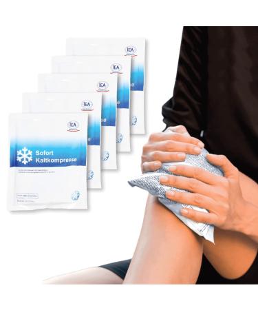 IEA Medical immediate cold compress (15.3 x 12.7 cm) 5 pieces |Once cooling packs for bruises insect bites and other injuriesSimply usable cooling pads | versatile white 5 -Set Modern - Buy Online on GoSupps.com