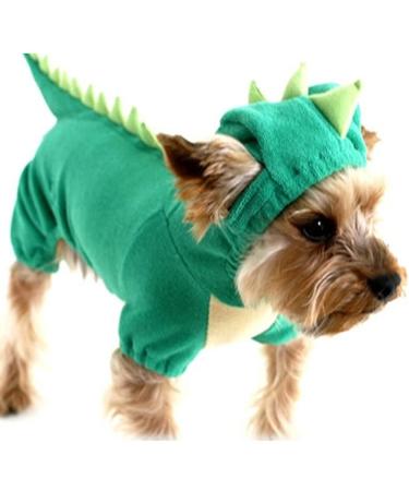 NACOCO Dog Dinosaur Design Costume Green Pet Clothes for Medium & Large Dog (Green L) Large (Pack of 1) Green