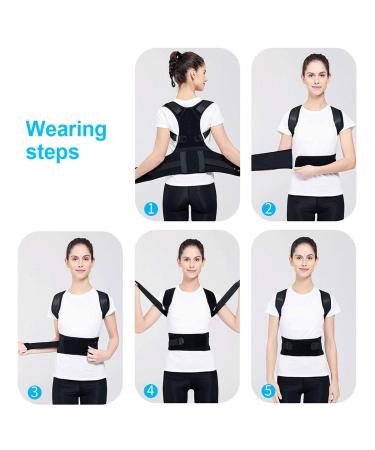 Buy Magnetic Posture Corrector Back Brace - Adjustable Humpback Support for Neck Spine & Shoulder Pain Relief | International Shipping Available - Buy Online on GoSupps.com