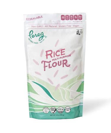 White Rice Flour (14 Oz) - Premium Quality, Gluten-Free & Vegan | Non-GMO & Kosher - Buy Online on GoSupps.com