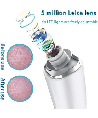 Electric Blackhead Remover with Camera Visual Electric Facial Pore Cleaner Phone Linked Display WiFi Beauty Device for Skin Care Powerful Removal Blackhead Acne Extractor with 6 Replaceable Probes - Buy Online on GoSupps.com