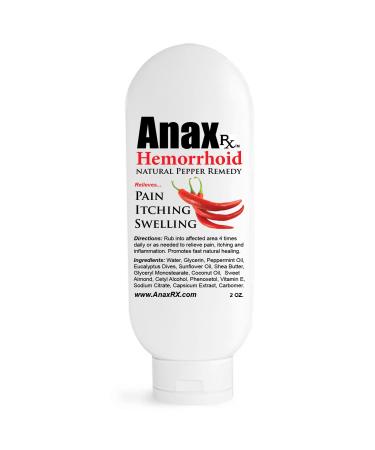 Anax Natural Hot Pepper Cream Helps with Anal Itching Pain and Inflammation Related to Hemorrhoids