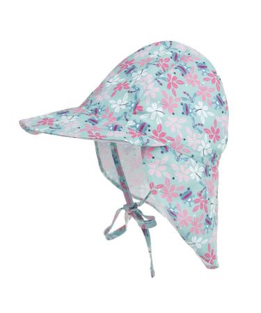 LACOFIA Baby Sun Protection Beach Hat Toddler Super Soft Adjustable Flap Cap Kids Summer Visor Cap 2-5 Years A-Frog - Buy Online on GoSupps.com