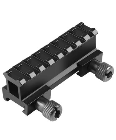 Fyland 0.83'' Picatinny Riser Mount with See Through Hole for Scopes and Optics, 3.3'' Long, 8 Slot