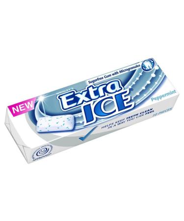 Wrigley's - Chewing gum Extra Ice - mint taste - pack of 10 packs of 14 g