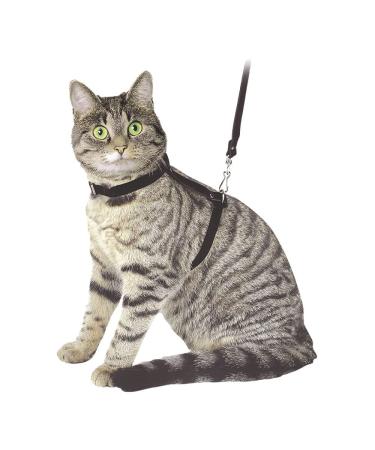 Kerbl 83819 cat harness with leash 120 cm black made of suede