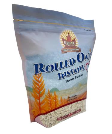 Kehar Foods Rolled Oats 681g | High-Quality Whole Grain Oats | Perfect for Healthy Breakfasts Baking & Smoothies | Non-GMO & Gluten-Free (PACK OF 10)