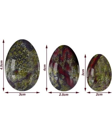 Yoni Egg Dragon Bloodstone - Kegel Exercise Balls for Pelvic Floor Strength | Natural Jade | Includes Box - Buy Online on GoSupps.com