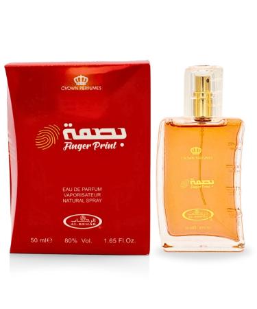 Al-Rehab Finger Print EDP - 50ML (1.7 OZ) Long Lasting & Luxurious Scents of Arabia Perfumes For Men & Women. 1.7 Fl Oz (Pack of 1) Finger Print Spray