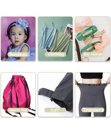 Bristlegrass Picot Plush Bra Strap Elastic Band 3/8 Nylon Spandex Shoulder Tape - 12 Yards Combo | Lingerie Underwear Sewing Trim - Buy Online on GoSupps.com