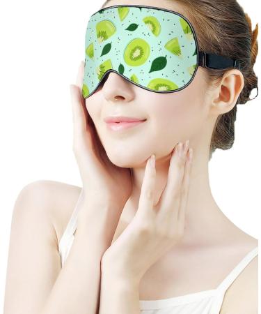 Kiwi Food Sleeping Mask - Adjustable Light-Blocking Eye Mask for Sleep | Soft Blindfold for Men Women & Kids - Buy Online on GoSupps.com