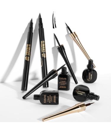 Eveline Cosmetics Celebrities Ultra-Precision Eyeliner - Black Ink Bottle 3 ml | International Shipping Available - Buy Online on GoSupps.com