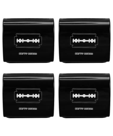 Lalafina 4 pieces Klingen Storage Box Salon Box Organizer Razor Blades Dumpster Razor Blades Bank Bank-Recycling Disposal Box from Tin Razor Listing processor Razen