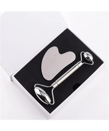 Premium Gua Sha Scraper Board Set - Stainless Steel Facial Roller & Massage Tools for Anti-Wrinkle & Cellulite Care | International Shipping Available - Buy Online on GoSupps.com