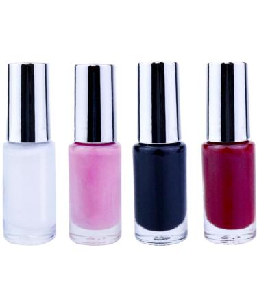 Gcroet_B205_5509123 4pcs Tooth Dye 5ml Safe Temporary Tooth Dye Quick Dry Realistic Cosmetic Tooth Black Teeth for Cosplay Theater Clown Zombie Vampire Costume