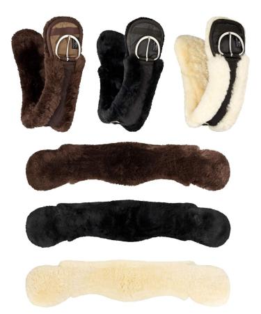 Equinate Western moon girth anatomical real lambskin short girth saddle girth western girth length: 65 70 75 80 85 90 cm brown black natural