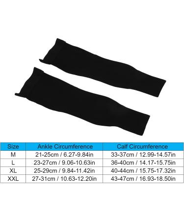 Buy Sonew Thigh-High Compression Stockings - Black S to XXL | Toe-Free Long Leg Gores for Men & Women | Non-Slip Travel & Sports Socks - Buy Online on GoSupps.com