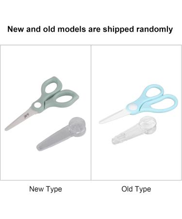 Fdit Portable Ceramic Baby Food Scissors Shears with Cover (Blue) - Buy Online on GoSupps.com