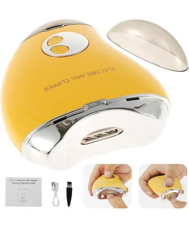 Electric Nail Clipper 3 Speeds Levels Electric Nail Trimmer with Nail Clip Storage Rechargeable Automatic Nail Clipper Portable Electric Fingernail Cutter Safety Fingernail Trimmer for Adult K(orange) - Buy Online on GoSupps.com