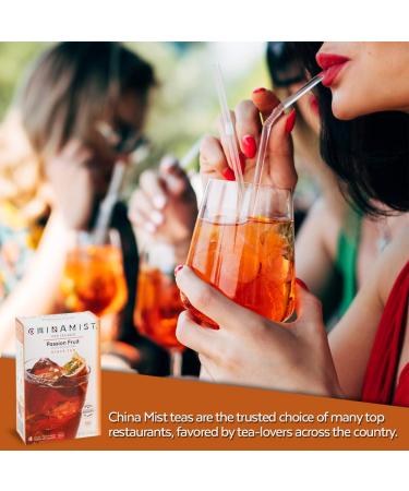 China Mist Passion Fruit Black Iced Tea Bags - 4 Count, Yields 1/2 Gallon Per Bag - Buy Online on GoSupps.com